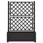 Voir la diapositive 3 : VIDAXL Jardiniere avec treillis 100x43x142 cm PP Anthracite