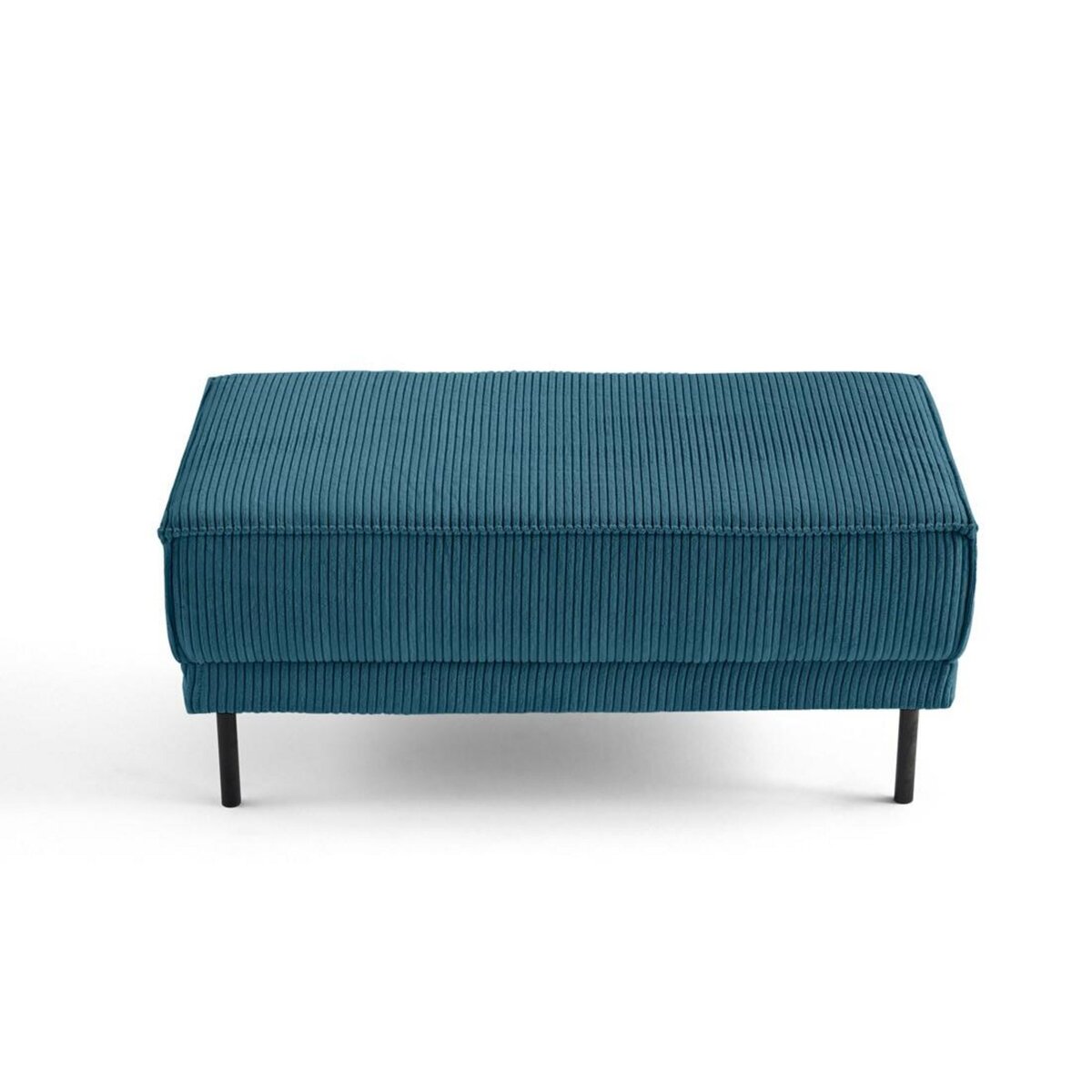 LISA DESIGN Charlie - pouf - pieds hauts - en velours côtelé