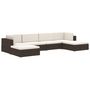 Voir la diapositive 5 : VIDAXL Repose-pied sectionnel 1 pc avec coussin Resine tressee Noir