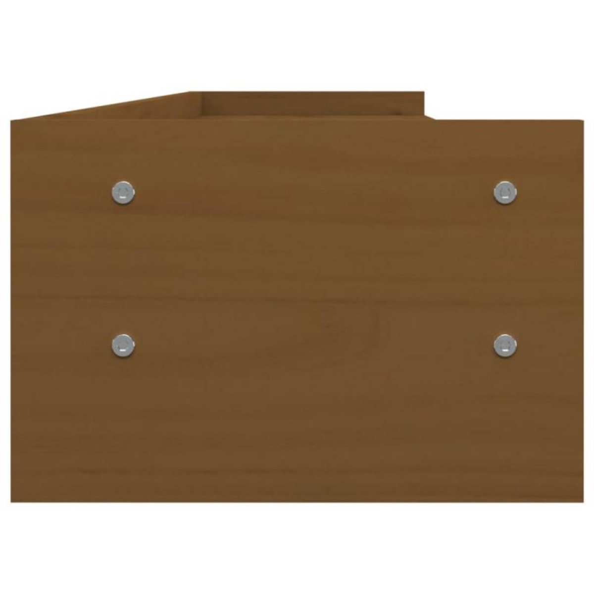 VIDAXL Support de moniteur Marron miel 100x24x16 cm Bois de pin solide