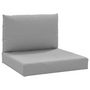 Voir la diapositive 2 : VIDAXL Coussins de palette lot de 2 gris tissu oxford