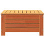 Voir la diapositive 5 : VIDAXL Repose-pied de jardin cire marron 62x63,5x32 cm bois pin massif