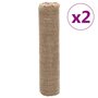 Voir la diapositive 2 : VIDAXL Rouleaux de jute 2 pcs 0,5x50 m 100 % jute 200 g/m²