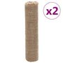 Voir la diapositive 2 : VIDAXL Rouleaux de jute 2 pcs 0,5x50 m 100 % jute 200 g/m²