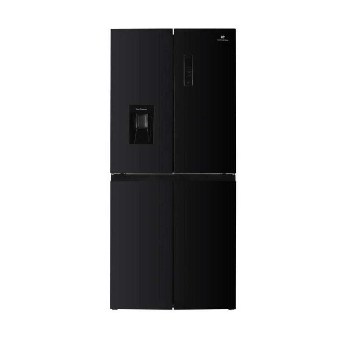 CONTINENTAL EDISON Réfrigérateur Continental Edison - CERA4D464B - 4 portes avec distributeur d'eau - 464L - L79 cm x H 180 cm - Noir