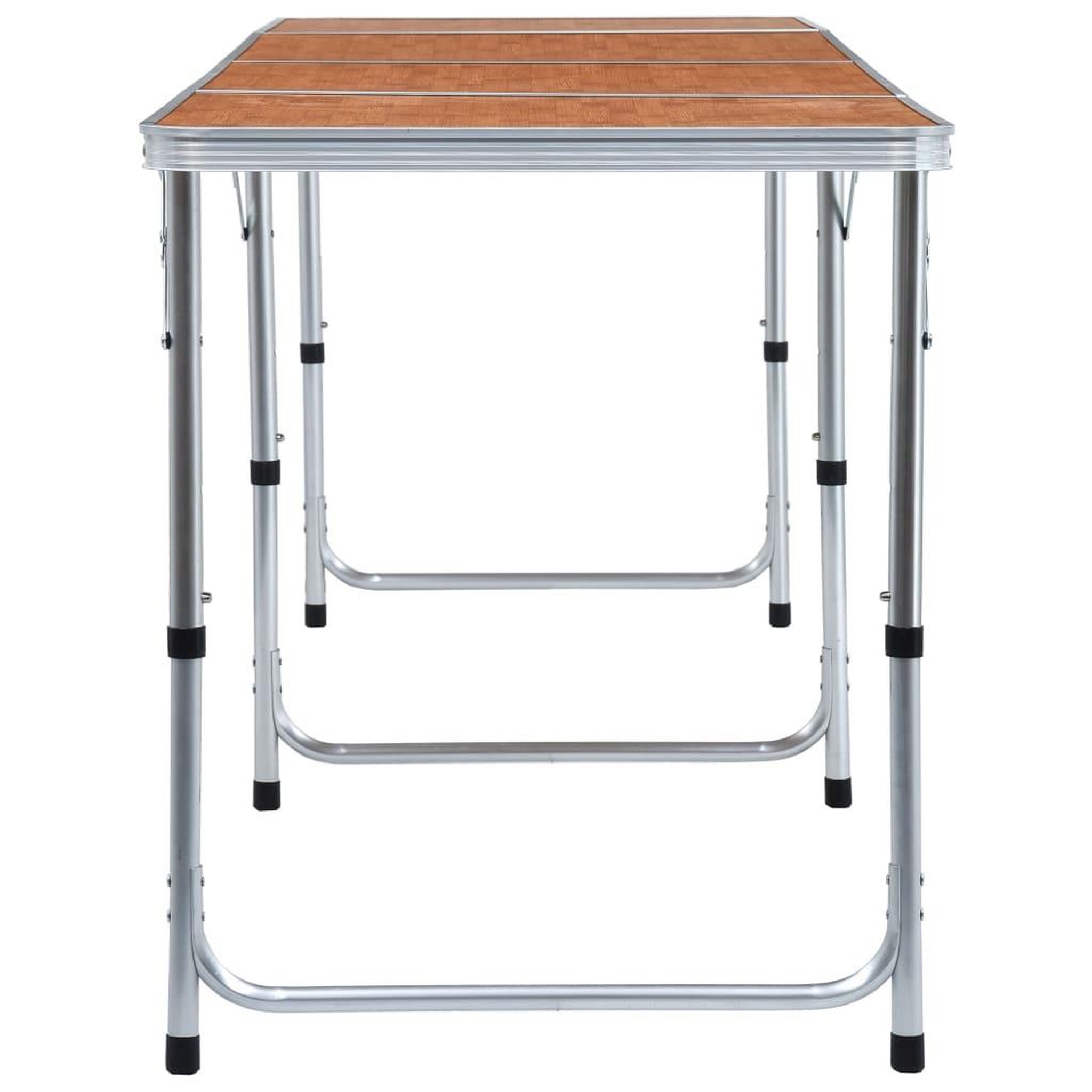 Voir la diapositive 3 : VIDAXL Table pliable de camping Aluminium 240x60 cm