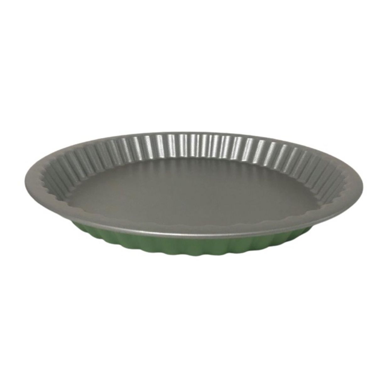 ACTUEL Moule à tarte 30cm en aluminium recyclé vert