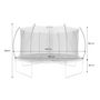 Voir la diapositive 3 : SWEEEK Trampoline rond Ø 430cm gris avec filet de protection intérieur - Venus Inner – Nouveau modèle - trampoline de jardin 4.30m 430 cm |Design | Qualité PRO. | Normes EU.