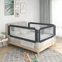 VIDAXL Barriere de securite de lit d'enfant Gris fonce 190x25 cm Tissu