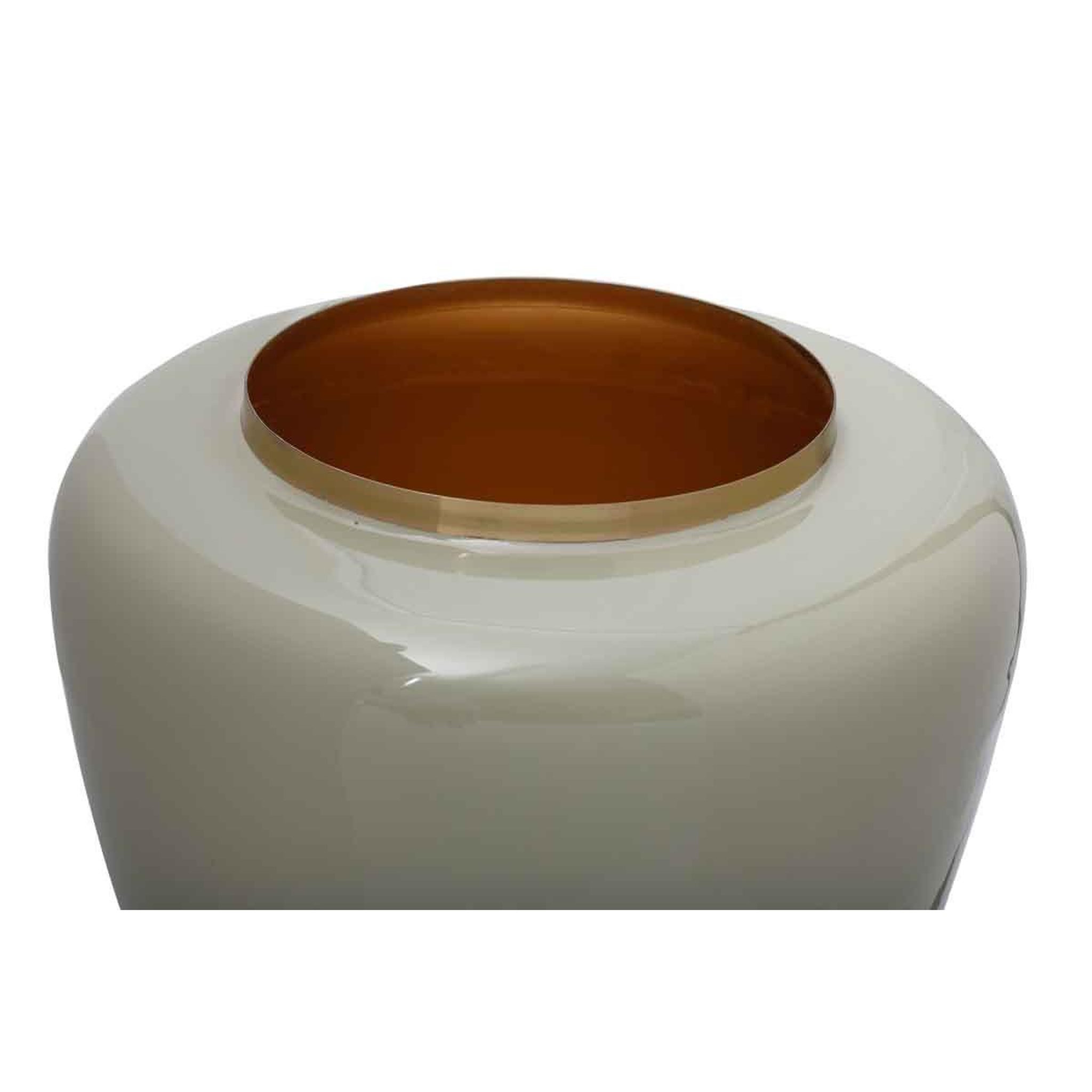 Voir la diapositive 3 : Paris Prix Vase design en métal  artisse  36cm menthe & or