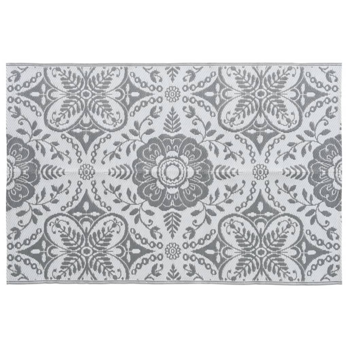 VIDAXL Tapis d'exterieur ARAKIL Gris clair 120x180 cm PP