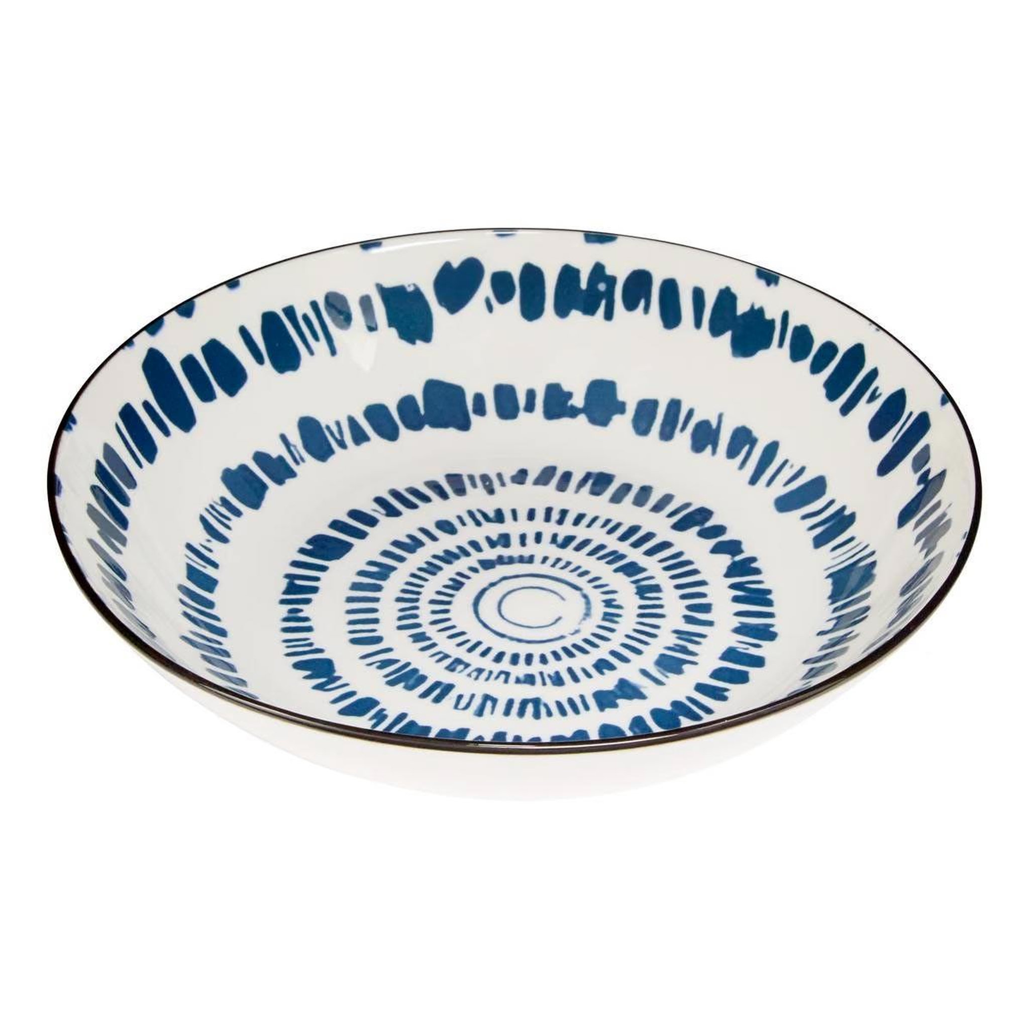 SECRET DE GOURMET Lot de 6 assiettes creuses  umami rayon  20cm bleu