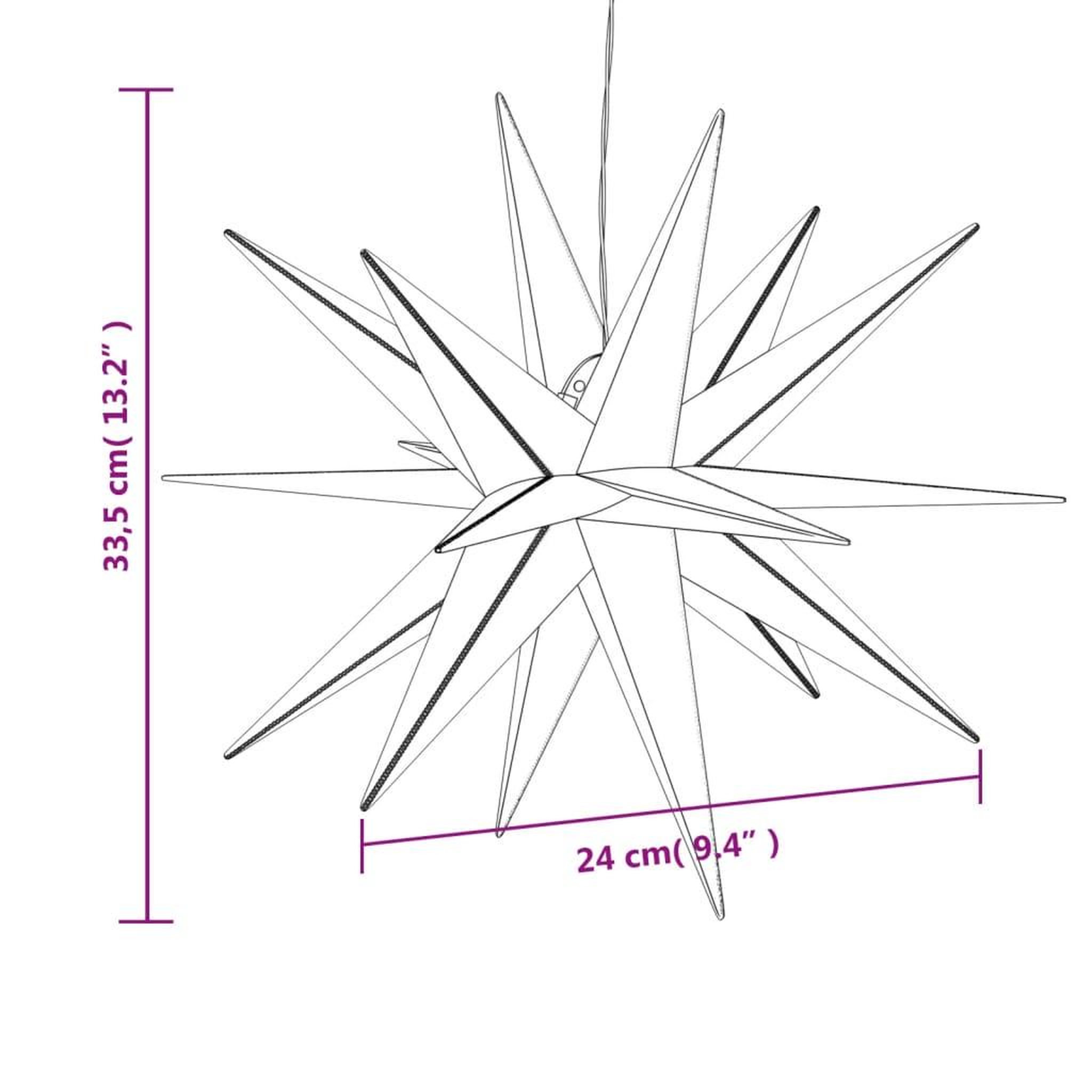 Voir la diapositive 6 : VIDAXL Lumieres de Noël avec LED 3 pcs pliable blanc