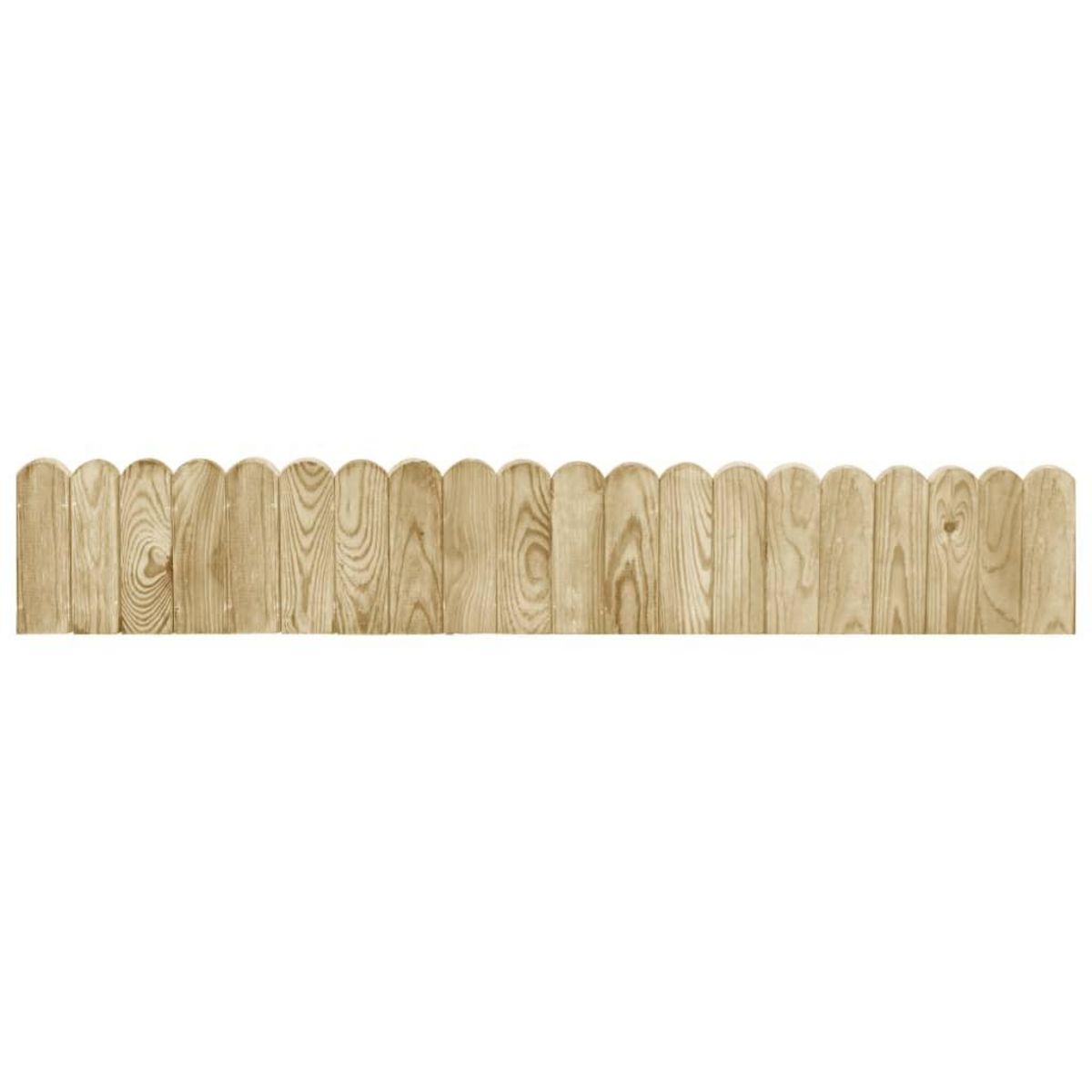 VIDAXL Rouleaux de bordure 3 pcs 120 cm bois de pin impregne