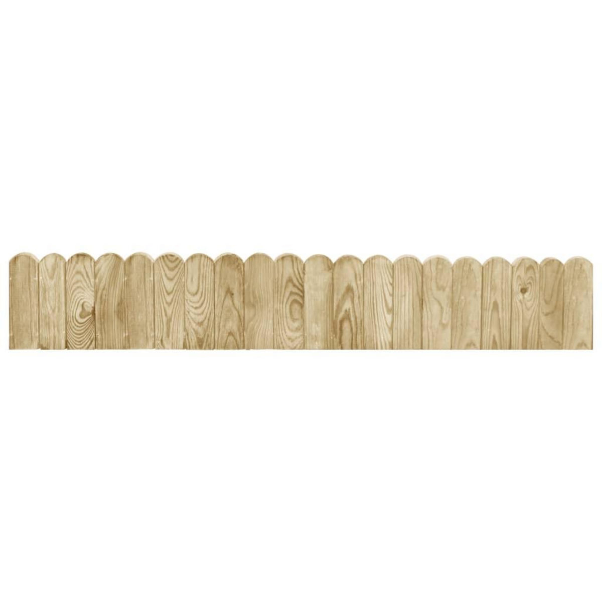 VIDAXL Rouleaux de bordure 3 pcs 120 cm bois de pin impregne