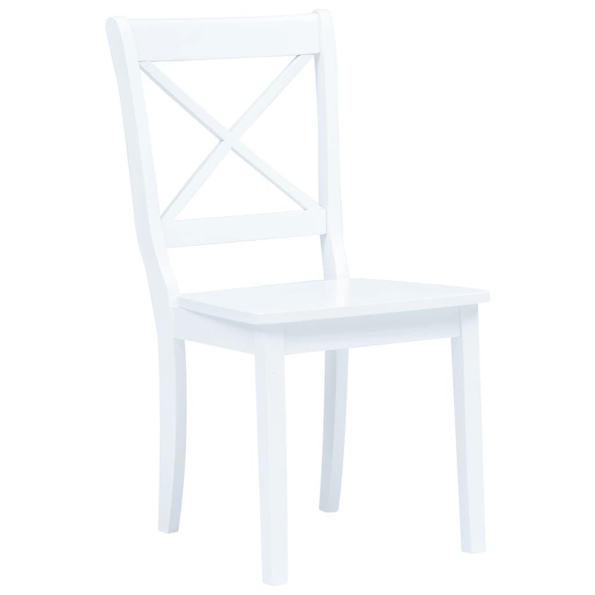 Voir la diapositive 3 : VIDAXL Ensemble de salle a manger 5 pcs Bois d'hevea Blanc