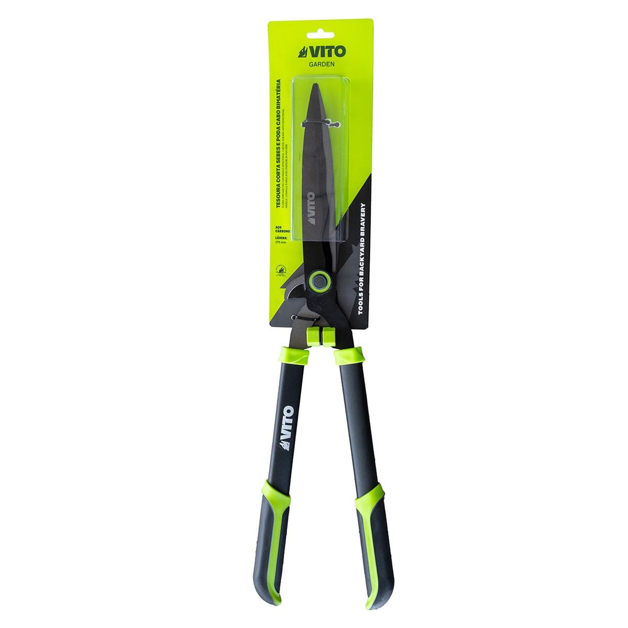 Voir la diapositive 6 : VITO Cisaille de jardin 2 en 1 avec lame 27,5 cm + Sécateur Coupe Branches - Taille et Elagage Haies Feuillage VITO