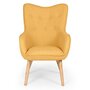 Voir la diapositive 3 : Paris Prix Fauteuil Scandinave  Aimee  67cm Jaune