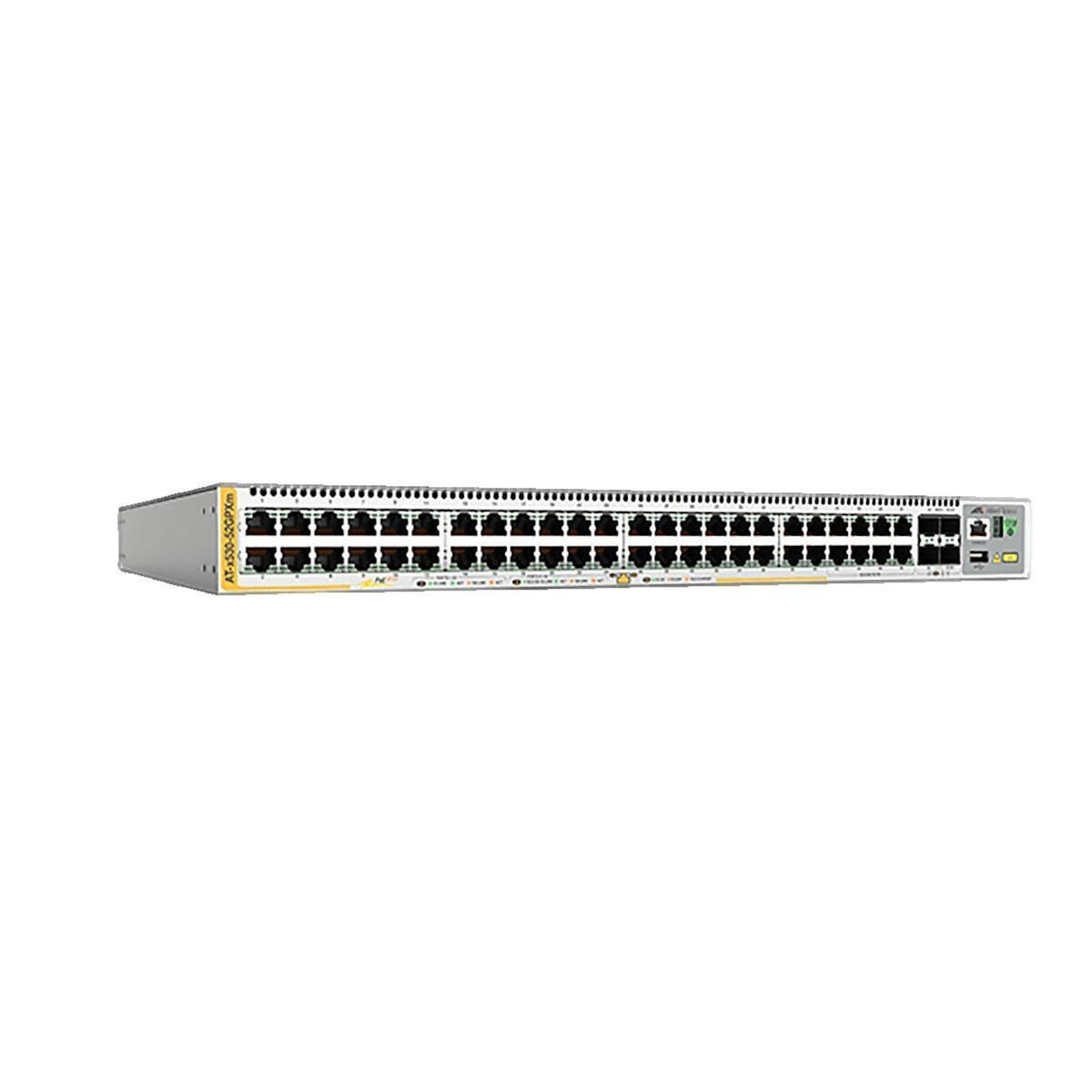 Allied Telesyn Commutateur Allied Telesis AT x530-52GPXm - Géré - 40 ports 10/100/1000 PoE+ + 8 ports multi-gigabit PoE+ + 4 ports SFP+ - Montable sur rack