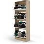 Voir la diapositive 2 : Meuble à chaussures 4 portes L60 cm TOWA