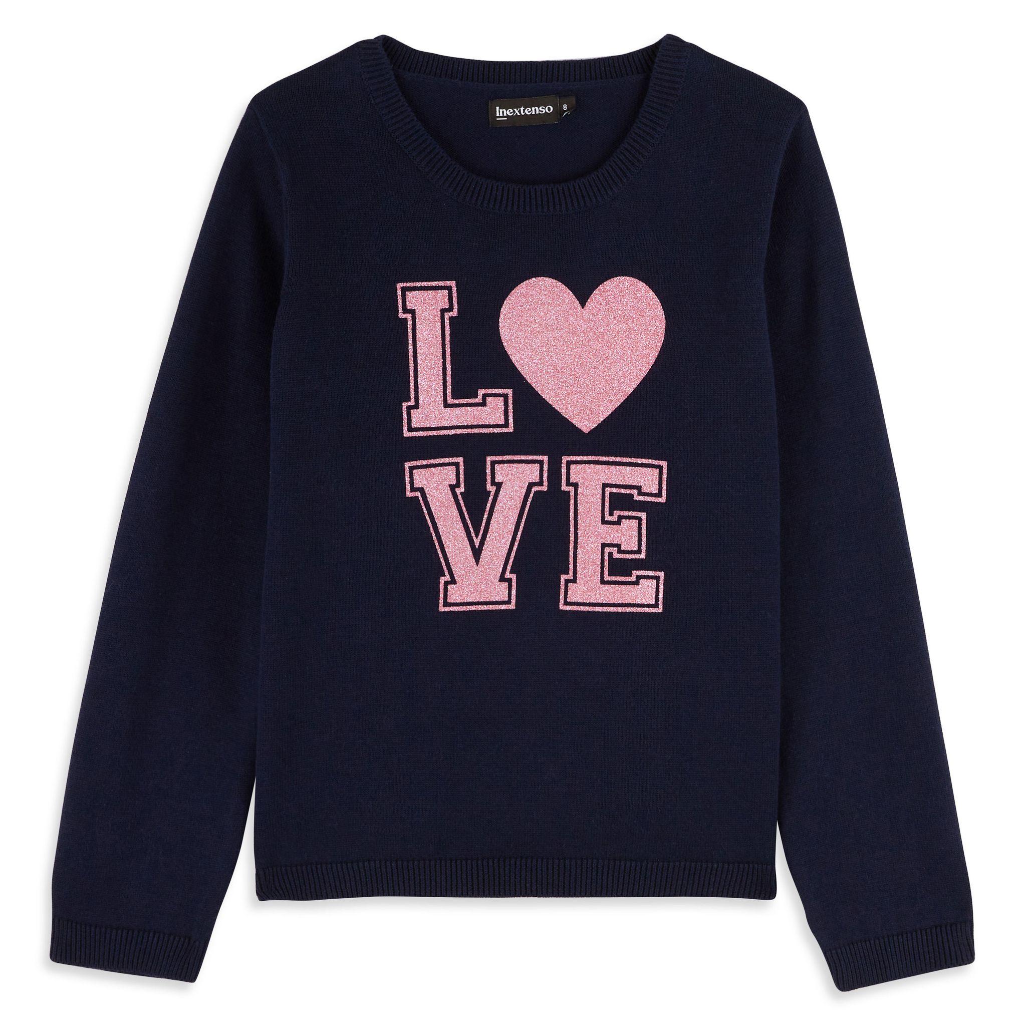 Pull Enfant Fille Old Navy Bleu Marine Rayé Noir Et Blanc - Taille 3T, Péplum, Occasion TBE
