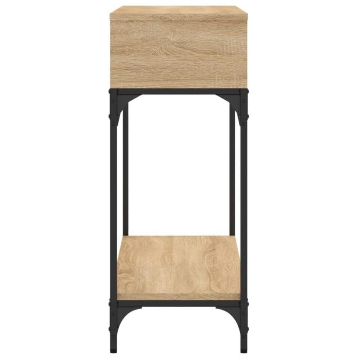 VIDAXL Table console chêne sonoma 100x30,5x75 cm bois d ingénierie