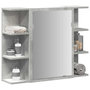 Voir la diapositive 1 : VIDAXL Armoire a miroir de bain Gris beton 80x20,5x64 cm Agglomere