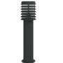 Voir la diapositive 4 : VIDAXL Lampadaires d'exterieur avec sortie 3 pcs noir acier inoxydable
