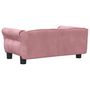 Voir la diapositive 5 : VIDAXL Lit pour chien rose 70x45x30 cm velours