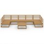 Voir la diapositive 3 : VIDAXL Salon de jardin 8 pcs bois de pin massif