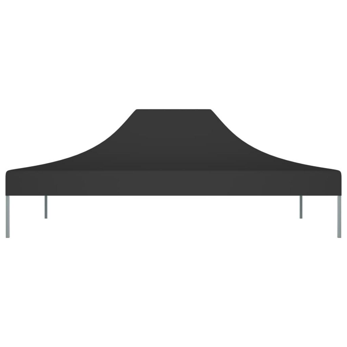 VIDAXL Toit de tente de reception 4x3 m Noir 270 g/m^2