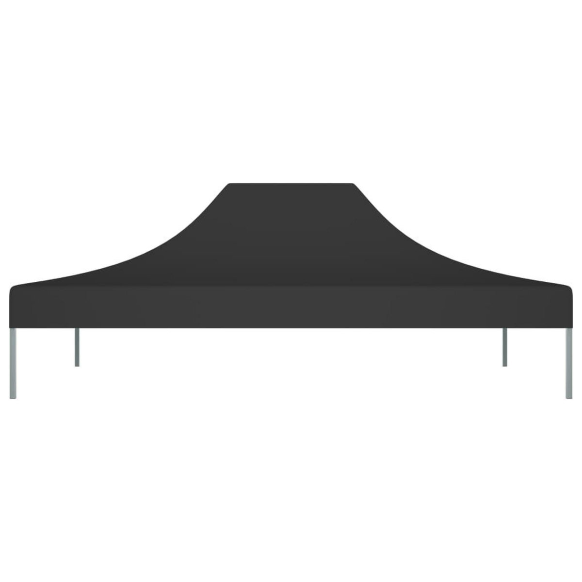 VIDAXL Toit de tente de reception 4x3 m Noir 270 g/m^2