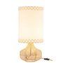 Voir la diapositive 2 : Paris Prix Lampe à Poser en Lin  Ibiza  40cm Blanc