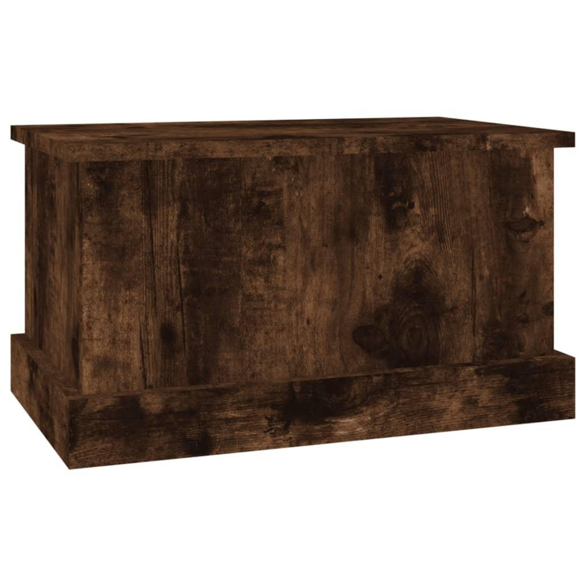 VIDAXL Boîte de rangement chene fume 50x30x28 cm bois d'ingenierie