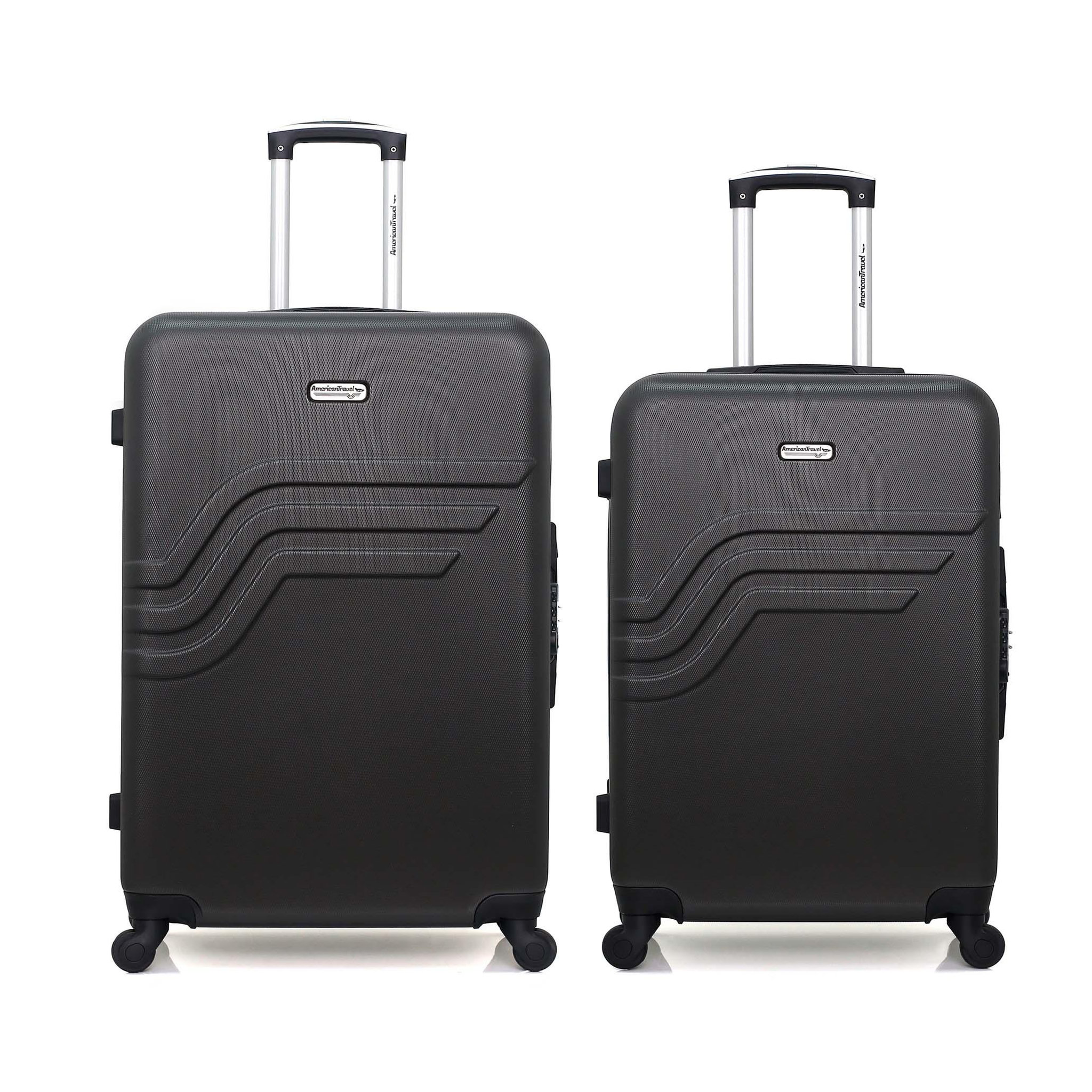 AMERICAN TRAVEL American travel - lot de 2 - valise grand format et valise weekend queens