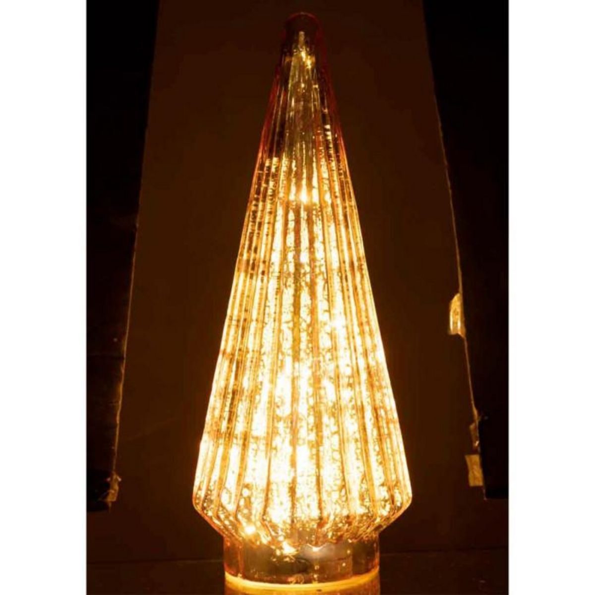 Paris Prix Sapin de Noël en Verre  Led  34cm Rose