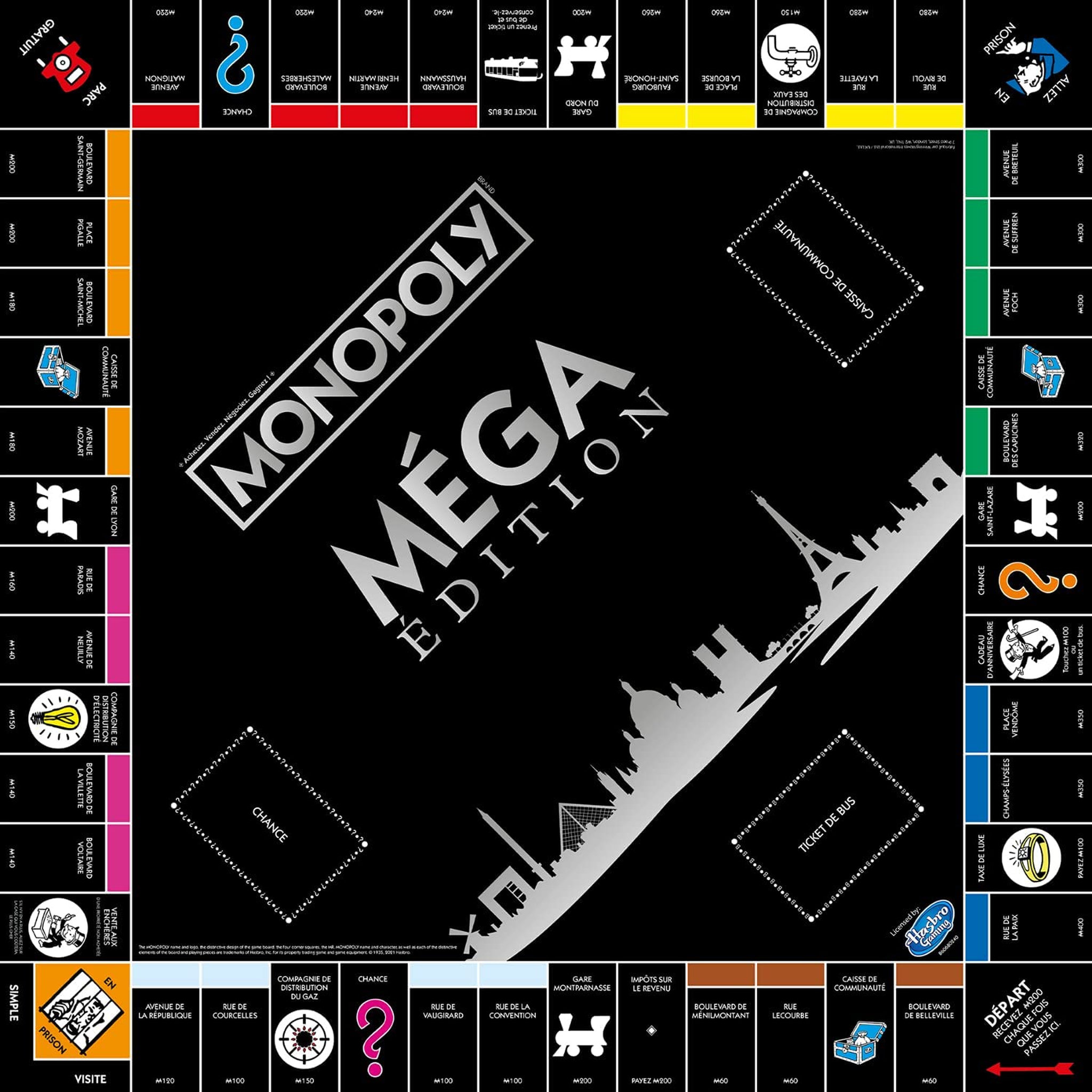 Voir la diapositive 2 :  WINNING MOVES Jeu Monopoly Édition Méga