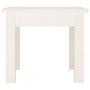 Voir la diapositive 5 : VIDAXL Table basse Blanc 35x35x30 cm Bois massif de pin