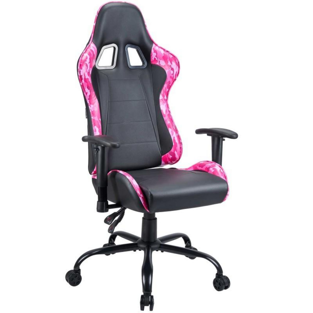 Subsonic Chaise gaming, fauteuil gamer Noir et rose taille L