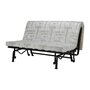 Voir la diapositive 6 : GRUHIER GRUHIER Banquette BZ - Tissu Gris et noir - L143 x P97 x H89cm - Joe
