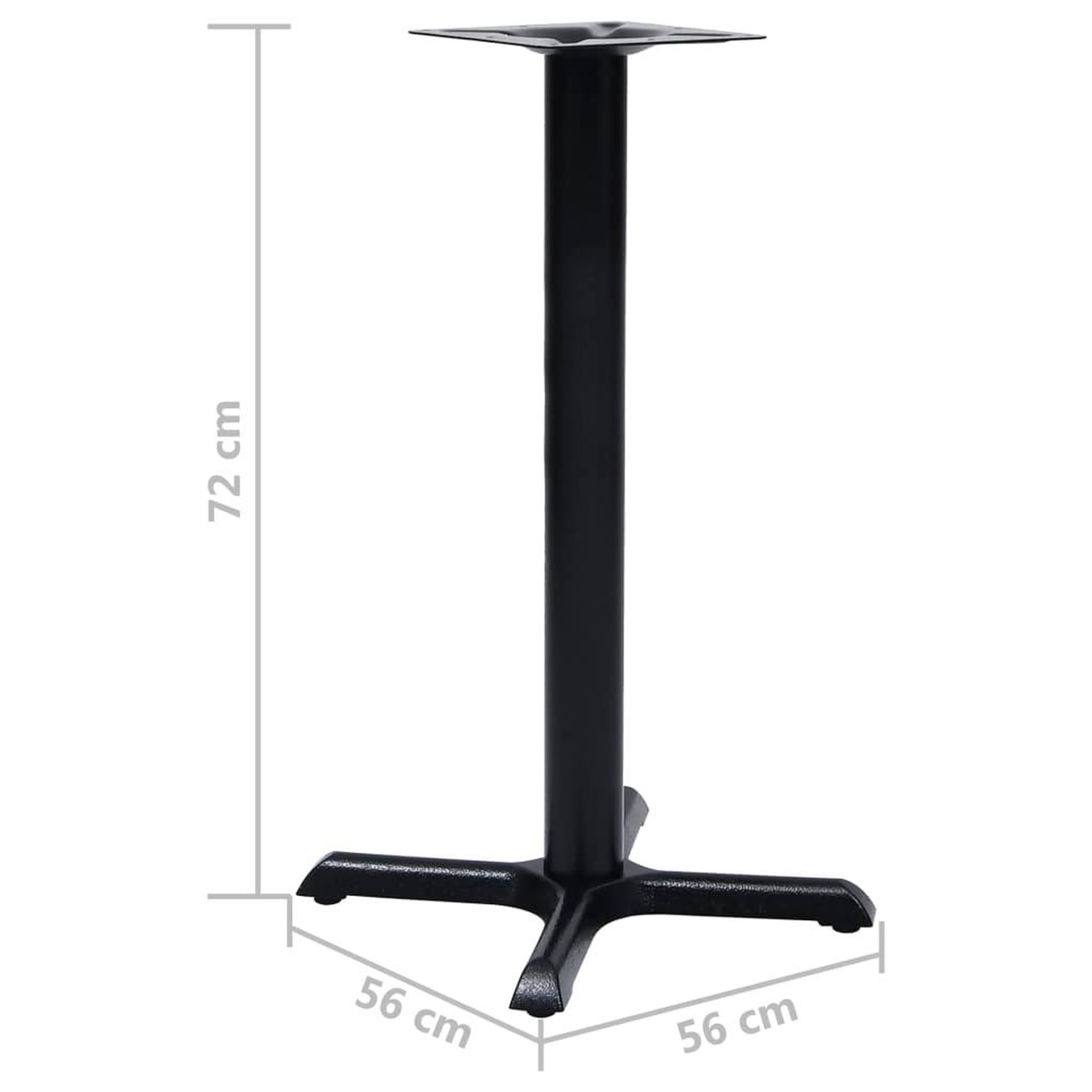 Voir la diapositive 6 : VIDAXL Pied de table de bistro noir 56x56x72 cm fonte