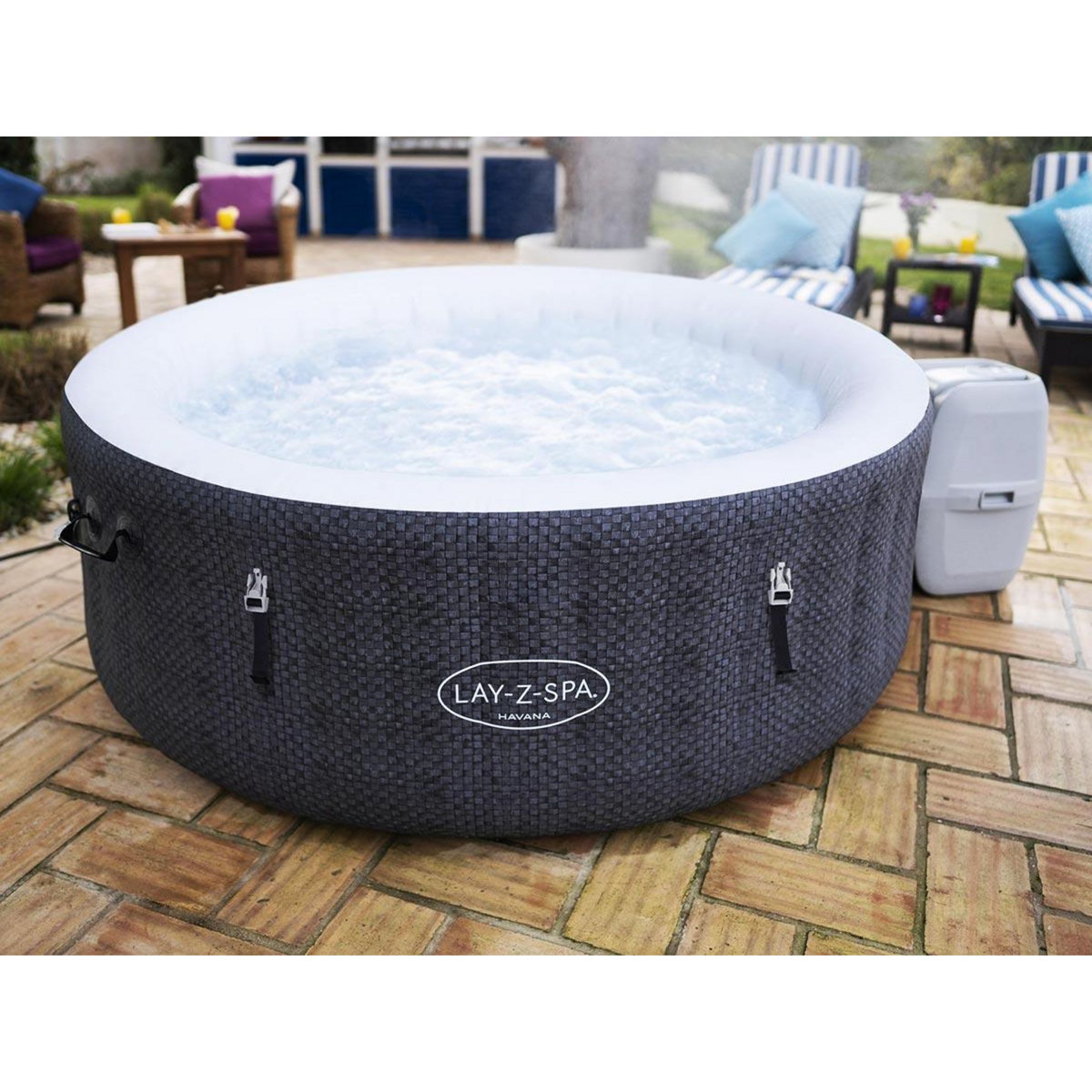 BESTWAY Spa gonflable Lay-Z-Spa Havana rond Airjet 2/4 places - Bestway
