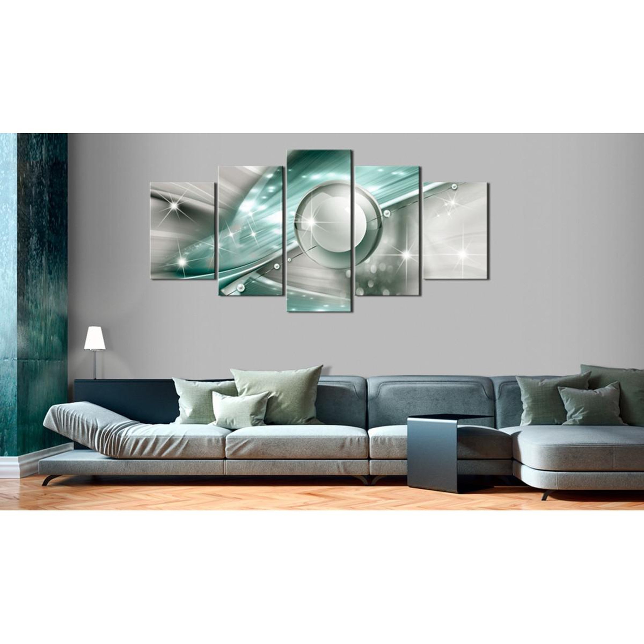 Voir la diapositive 2 : Paris Prix Tableau Imprimé  Light Blue Flame