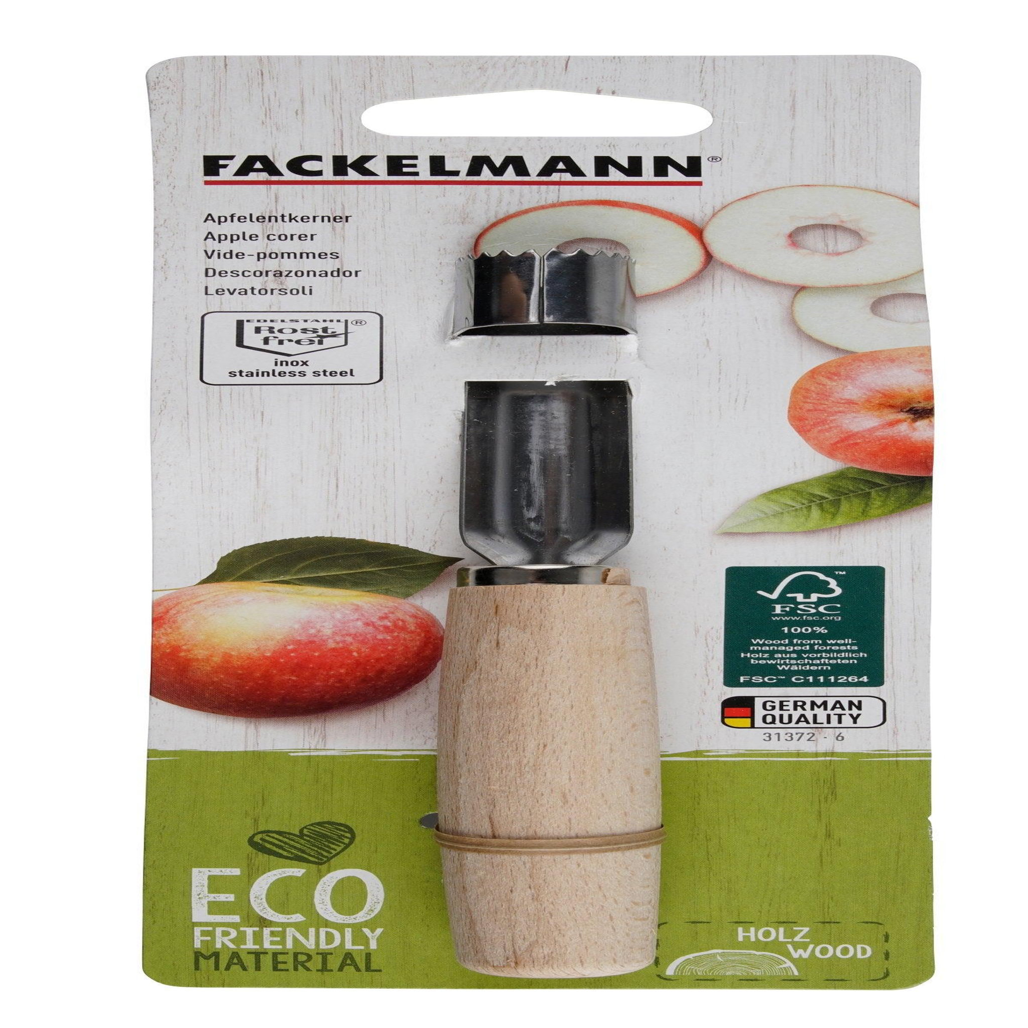 Voir la diapositive 5 : Fackelmann Vide pomme bois de hêtre fsc fackelmann nature