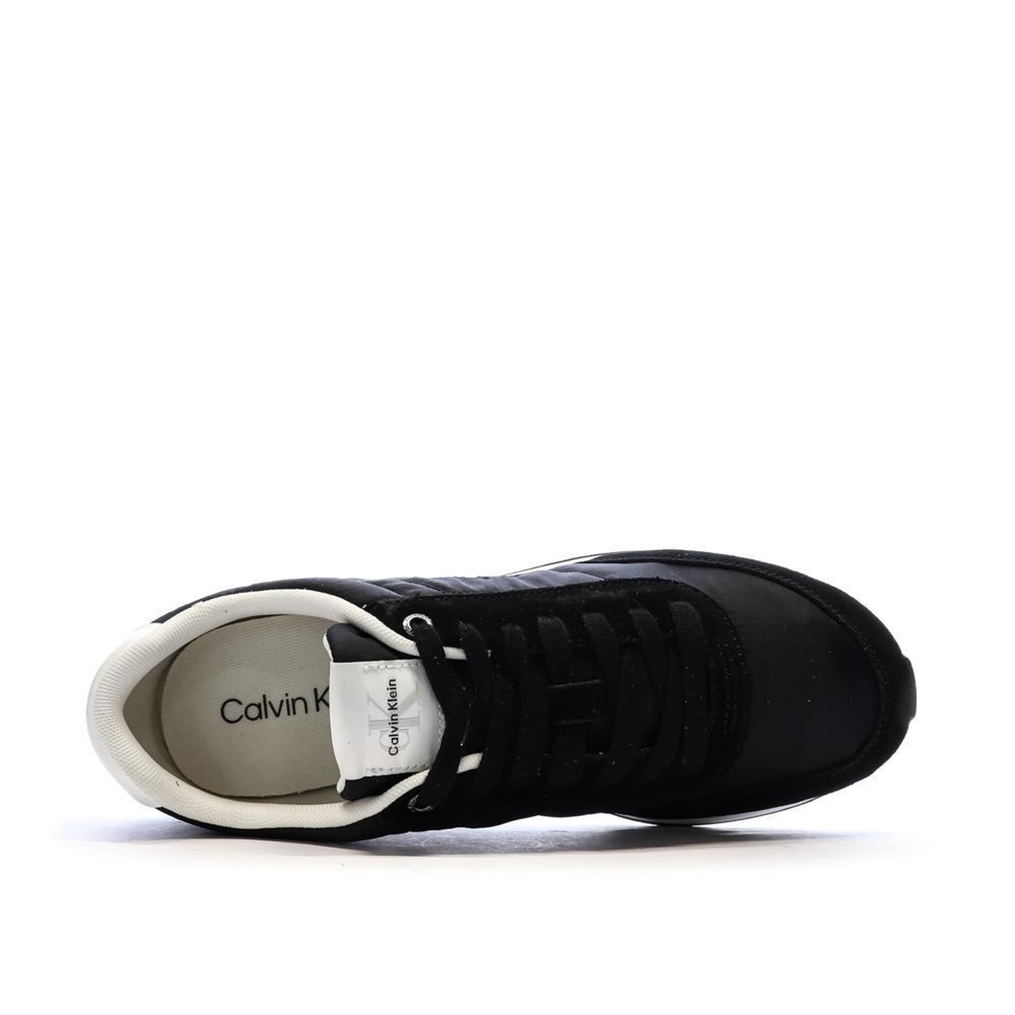 Voir la diapositive 4 : CALVIN KLEIN JEANS Baskets Noires Homme Calvin Klein Jeans Retros