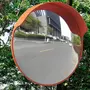 VIDAXL Miroir de trafic convexe d'exterieur Plastique PC Orange 45 cm