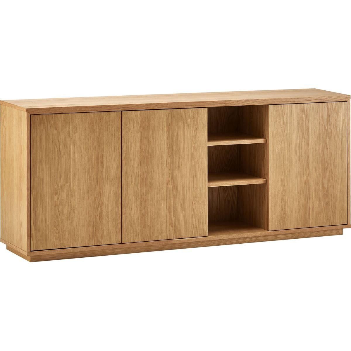 HOMIFAB Buffet 3 portes bois/frêne 180 cm - Odda