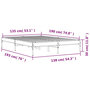 Voir la diapositive 6 : VIDAXL Cadre de lit sans matelas chene marron 135x190 cm