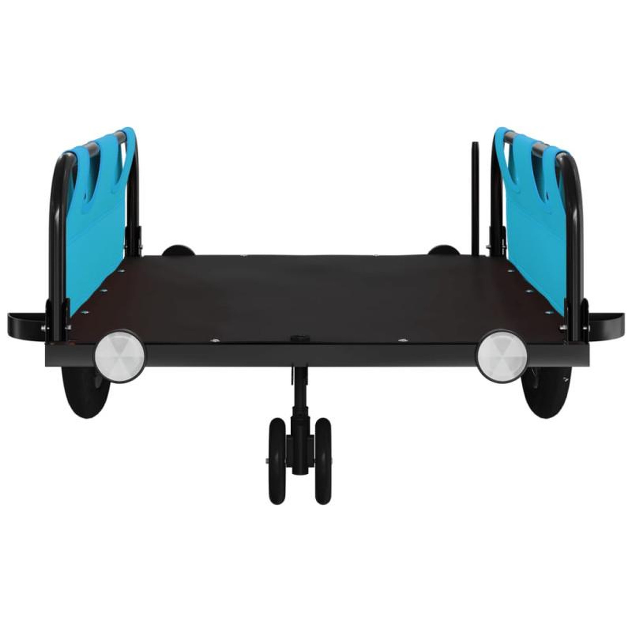 Voir la diapositive 5 : VIDAXL Remorque de vélo bleu tissu oxford et fer
