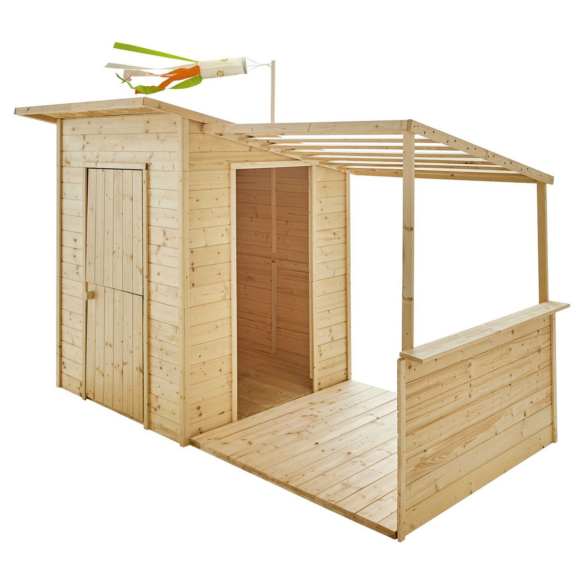 Soulet Cabane de jardin enfant - Bois - H1.60 m - SANTA BARBARA